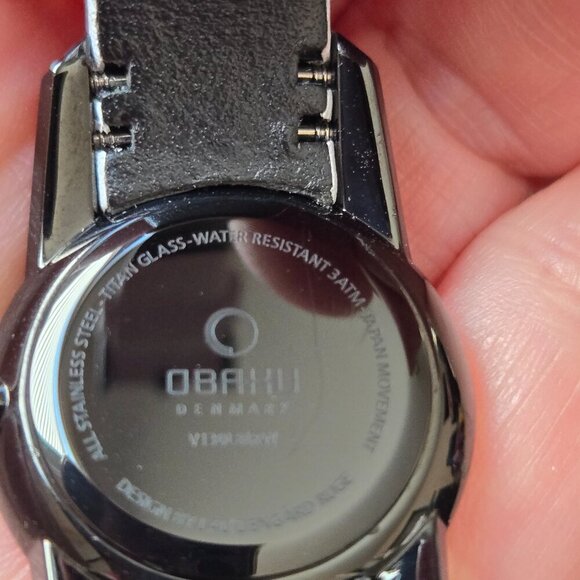 Obaku Denmark Women's Watch White Leather Minimalist Quartz Analog black/white - Picture 4 of 11